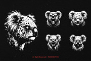 10 Bundle Dark Art Koala Animal Wild, an Illustration by Morspective (Thumbnail 3 of 7)