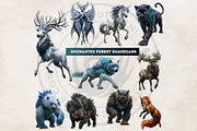 Crystal Beasts Fantasy Cliparts, a Decorative Illustration by ThatsDesignArt (Thumbnail 8 of 14)
