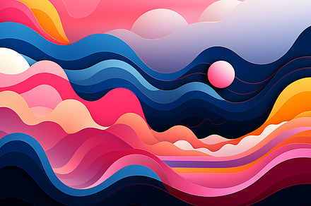 Modern futuristic. Abstract colorful, a Wallpaper Photo by Elena Vagengeim