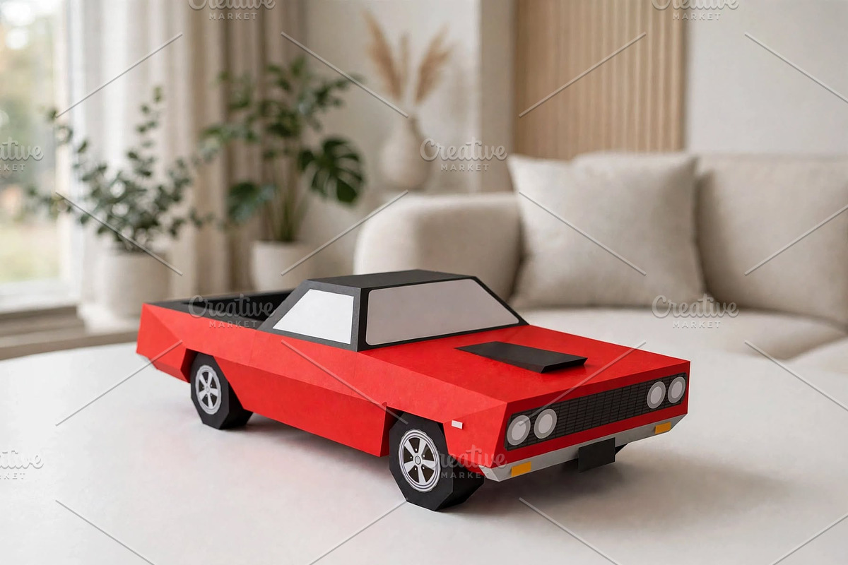 Pickup truck favor - 3d papercraft, a Card Template by PAPER amaze (Photo 5 of 5)