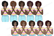 Ice Cream Clipart | Vacation Girl, a Person Illustration by GlamArtZhanna (Thumbnail 3 of 5)