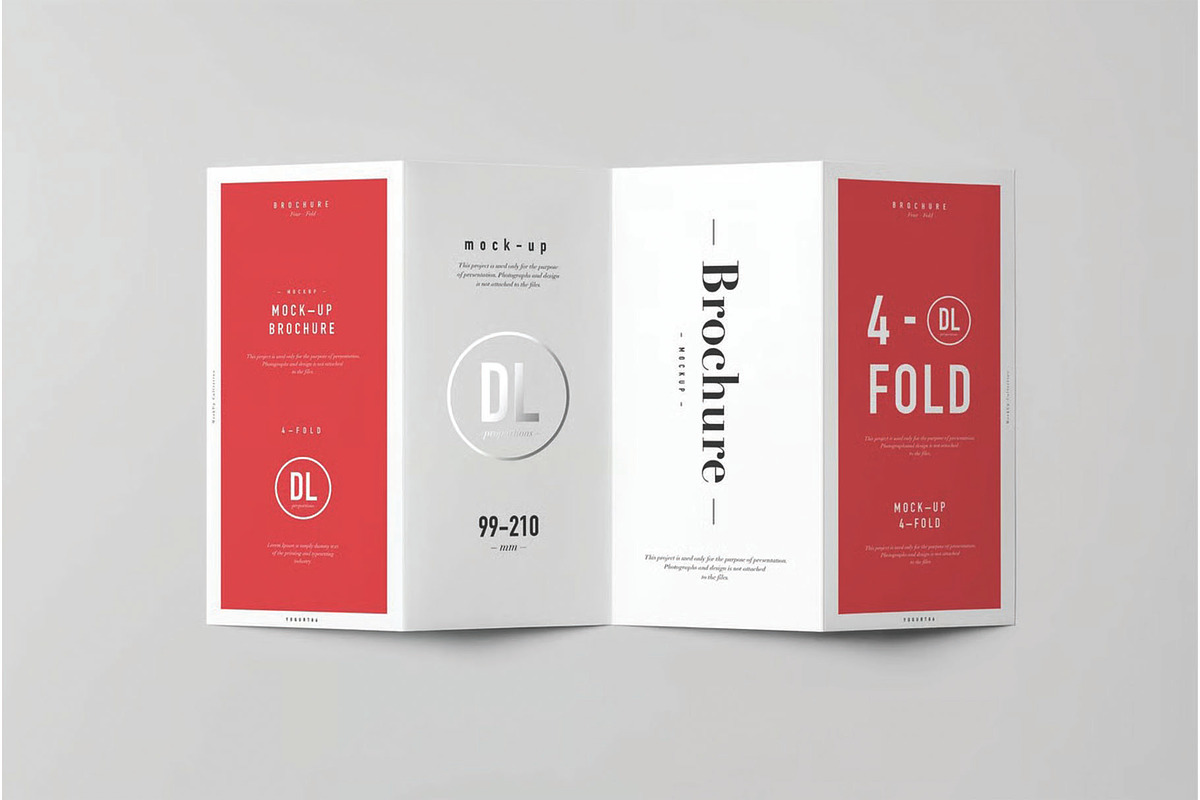 4xDL Brochure Mockup, an Advertising Mockup by DesignRushMarket (Photo 9 of 9)