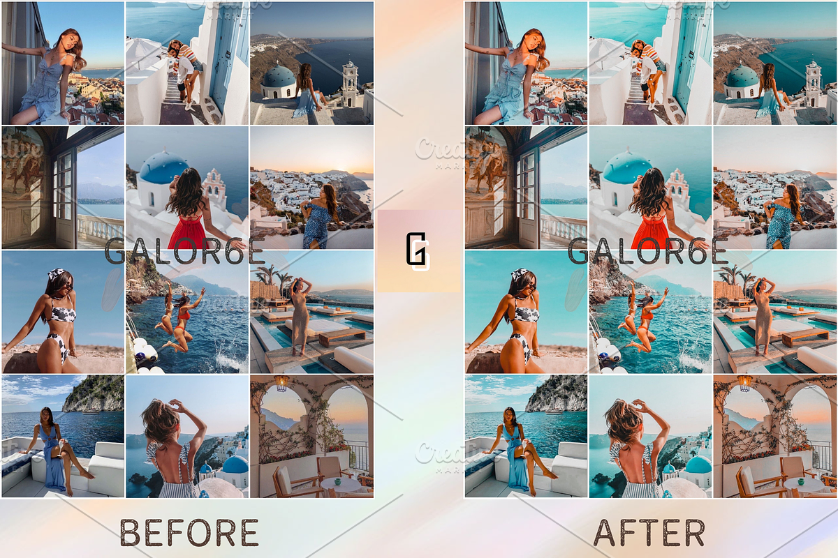 Lightroom Preset SANTORINI - GALOR6E, a Layer Style Add-On by GALOR6E PRESETS (Photo 2 of 2)
