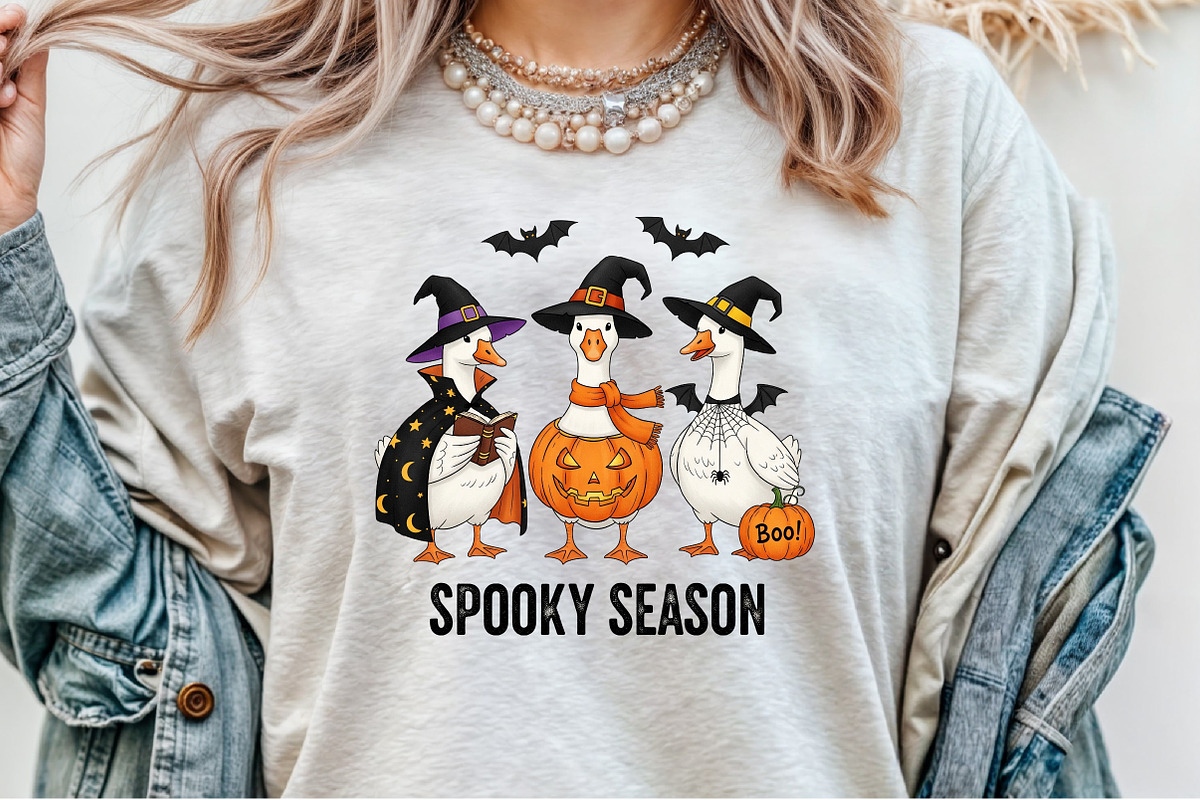Funny Goose Halloween-Goose Hallowee, an Illustration by Sublimation Artist (Photo 4 of 9)