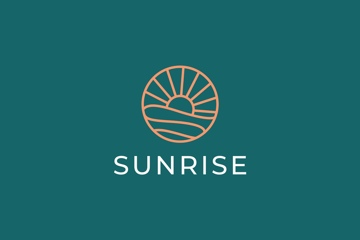 Abstract Sunrise Wave Ocean Logo, a Branding & Logo Template by Signatoro (Photo 1 of 2)