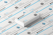 Clean Business card, a Business Card Template by Graphic Origin (Thumbnail 2 of 2)