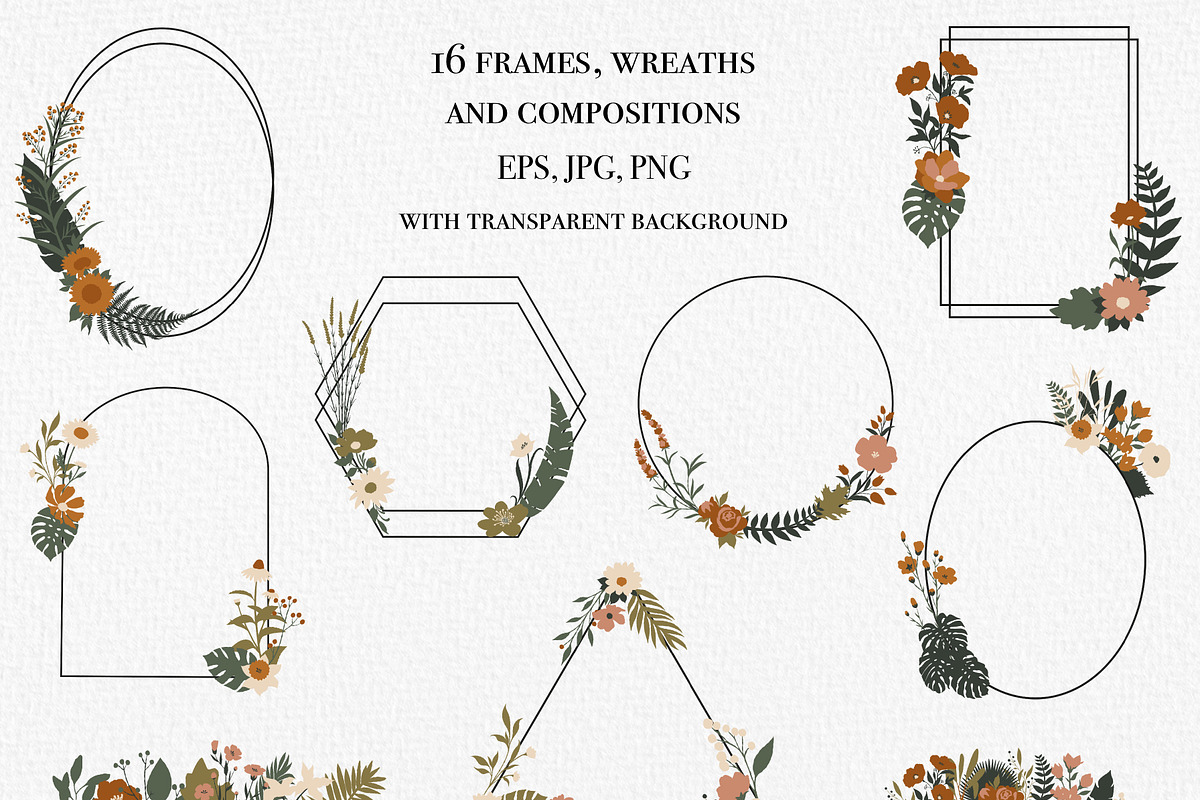 Botanical Garden. Floral Collection, a Decorative Illustration by ApetekMarket (Photo 4 of 12)