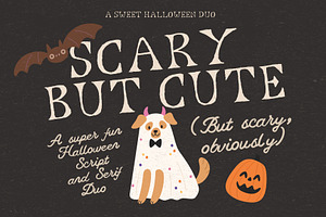 Cute Handwritten Halloween Font Duo