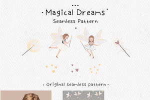 Magical Dreams Seamless Pattern