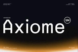 Axiome SM Technical Sans & Mono