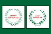 Happy Christmas Wreath Design, a Decorative Illustration by Lakhan1998 (Thumbnail 2 of 6)