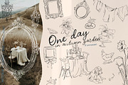 Vintage cottagecore line collection, a Decorative Illustration by 60secondsArt (Thumbnail 1 of 11)