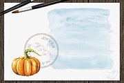 Pumpkin Truck Watercolor Clip Art, a Decorative Illustration by DioFlow (Thumbnail 6 of 6)