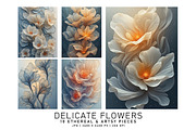 Delicate Flowers, a Decorative Illustration by Digital Art Creations (Thumbnail 2 of 5)