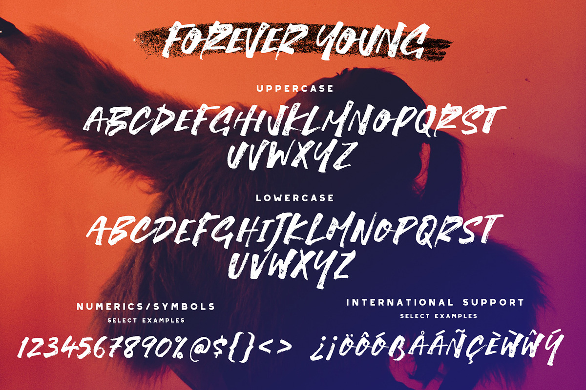 Forever Young Brush Font preview 7