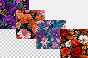 Oversized Floral Seamless Patterns, a Pattern Graphic by SVGArt (Thumbnail 2 of 9)