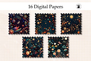Celestial Boho Digital Paper, a Background Graphic by Pawsitively Aesthetic (Thumbnail 2 of 4)