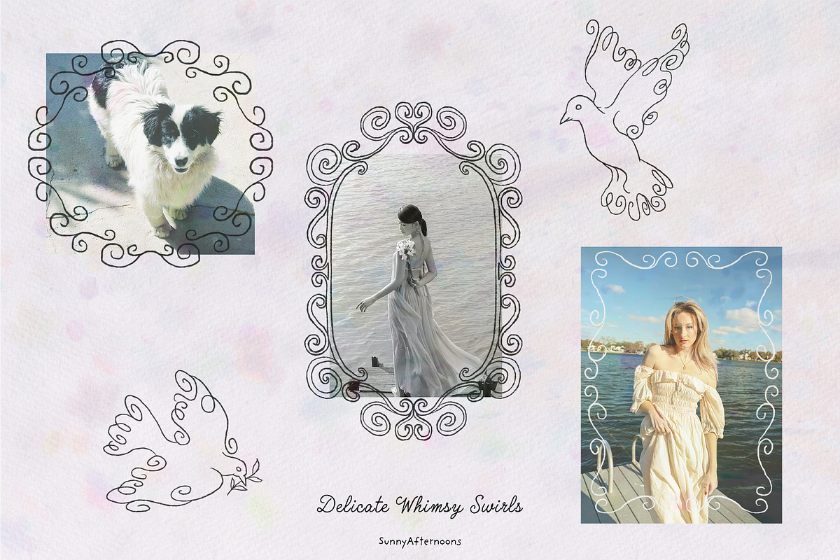 Hand-drawn Curly Frames Quirky Lines, a Decorative Illustration by SunnyAfternoons (Photo 13 of 23)