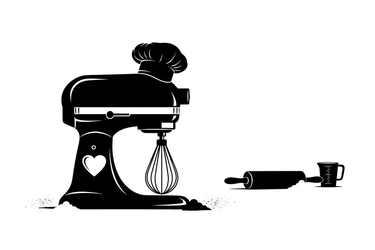 Kitchen Stand Mixer Silhouette Bundl, an Illustration by Gaye Art (Photo 6 of 31)
