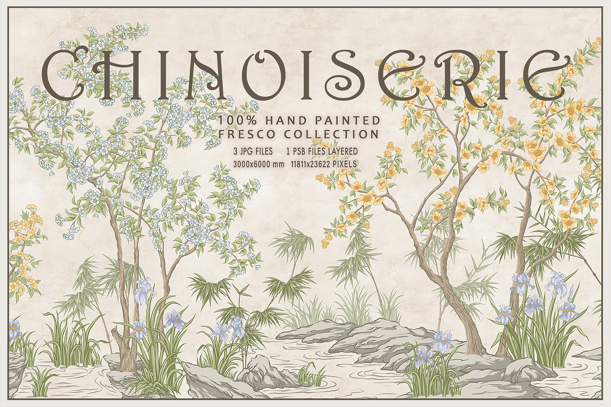 Fresco collection Chinoiserie, a Wallpaper Graphic by Natalia0307 (Photo 1 of 11)
