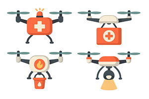 Emergency response drones designed, a Health & Medical Photo by ZinetroN