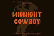 Rodeo Moon A Western Slab Serif Font, a Slab Serif Font by Lucky Bee Creative Studio (Thumbnail 7 of 8)