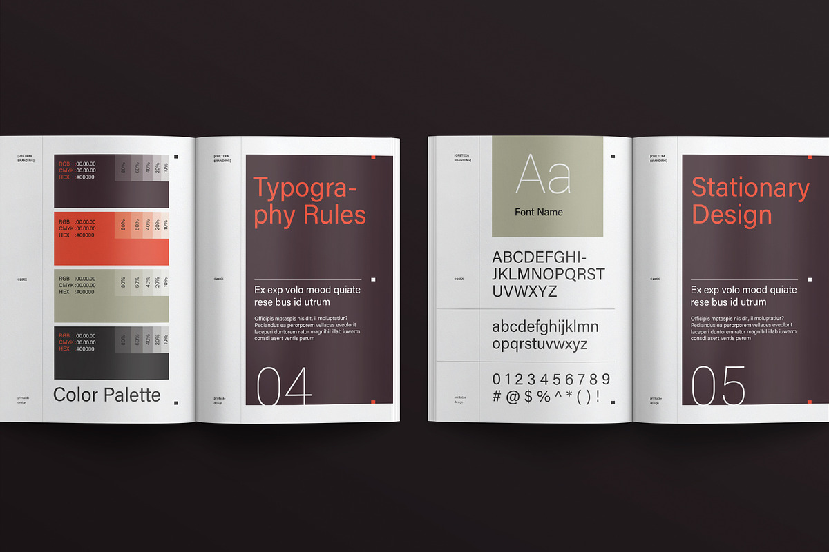 Creative Brand Identity Guidelines, a Brochure Template by E-Type (Photo 7 of 12)