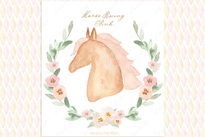 Horse Racing Pink Kentucky Derby