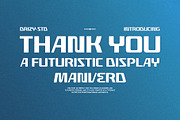 Manverd – Futuristic Display Font, a Sans Serif Font by Drizy (Thumbnail 10 of 10)