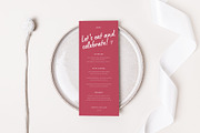 Wedding Stationery Bundle Pink, an Invitation Template by JessieMonday (Thumbnail 5 of 6)