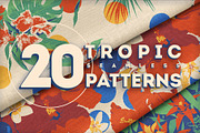 20 Seamless Tropic Patterns, a Pattern Graphic by Alexander Baidin (Thumbnail 1 of 11)