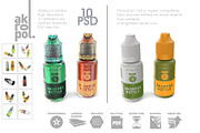 Unicorn Dropper Bottles Mock-up, a Cups & Container Mockup by akropol (Thumbnail 7 of 14)