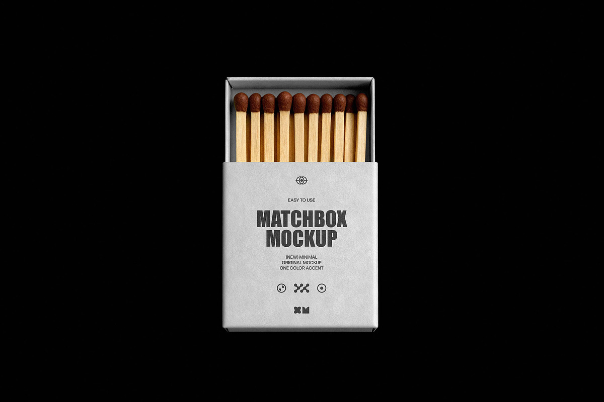 Open Matchbox Mockup, a Product Mockup by Design Squad (Photo 2 of 4)