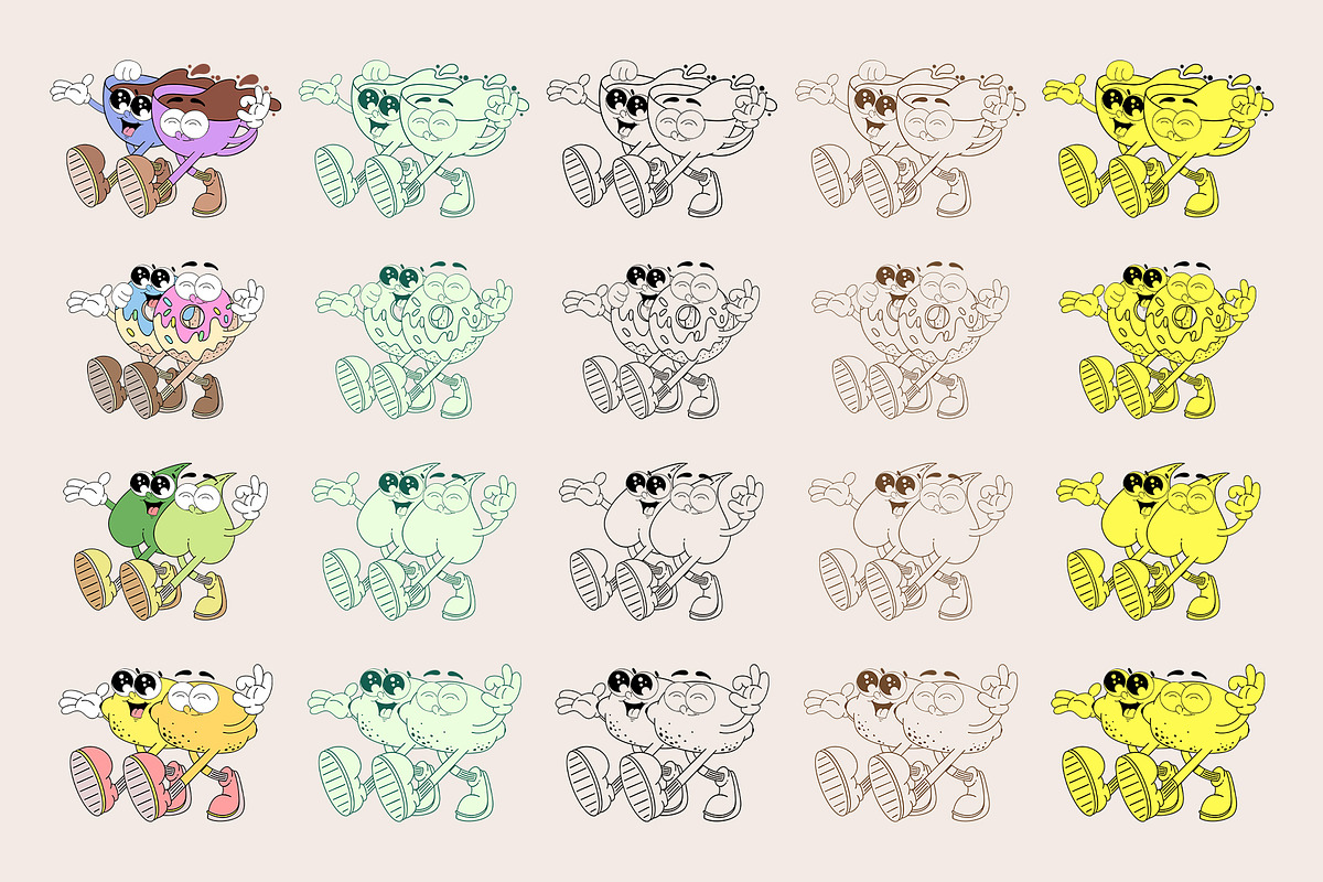 Twins - Characters Collection, an Object Illustration by Alina Sh (Photo 4 of 13)