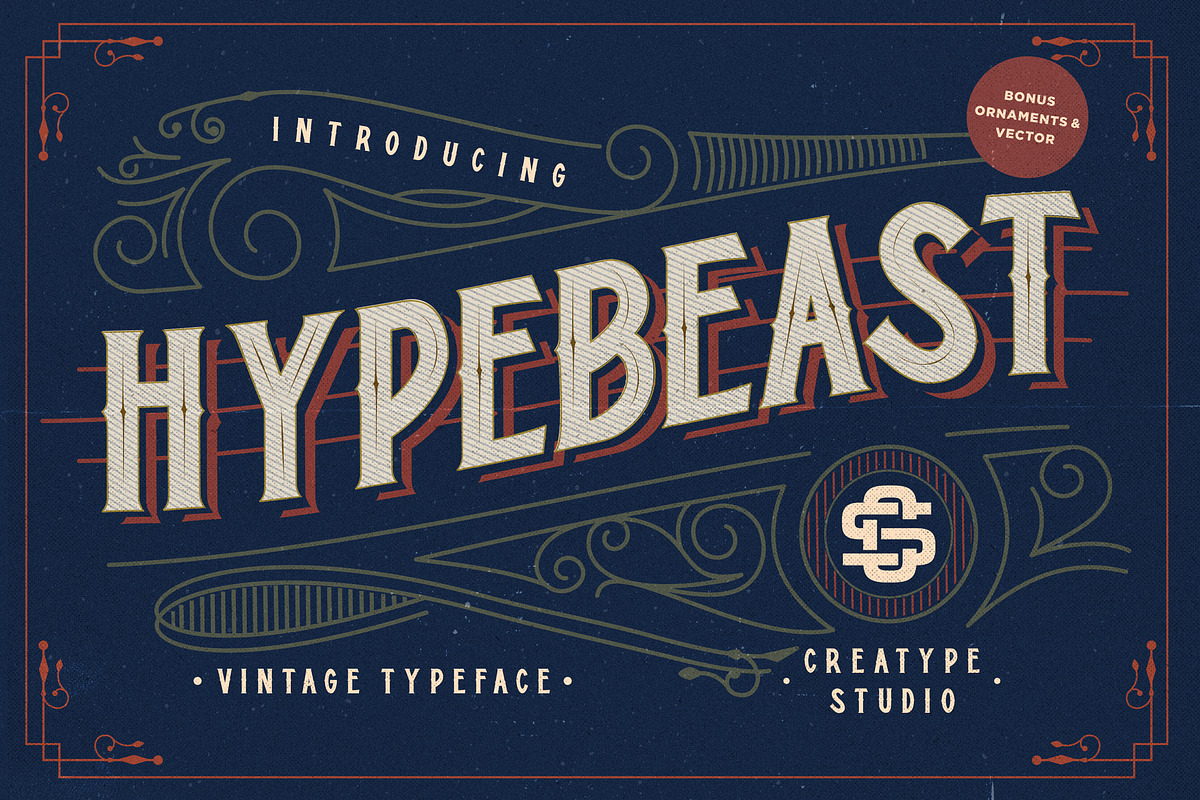 Hypebeast Vintage Advertisement Font