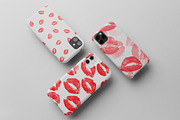15 Seamless Lipstick Kisses Patterns, a Pattern Graphic by Kokoshka (Thumbnail 5 of 15)
