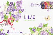 Lilac. Watercolor set., an Illustration by Tata Pilip (Thumbnail 1 of 21)