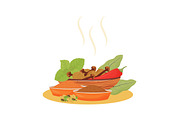 Indian cuisine cartoon illustrations, a Food Illustration by IMG visuals characters (Thumbnail 28 of 28)