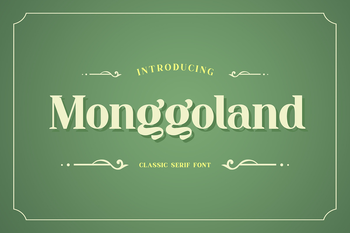 Monggoland Elegant Serif Font