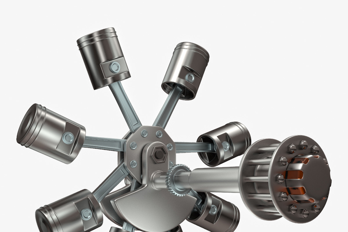 Animated Radial Engine, a Cars & Vehicle 3D Model by konstantin.ermolaev (Photo 2 of 16)