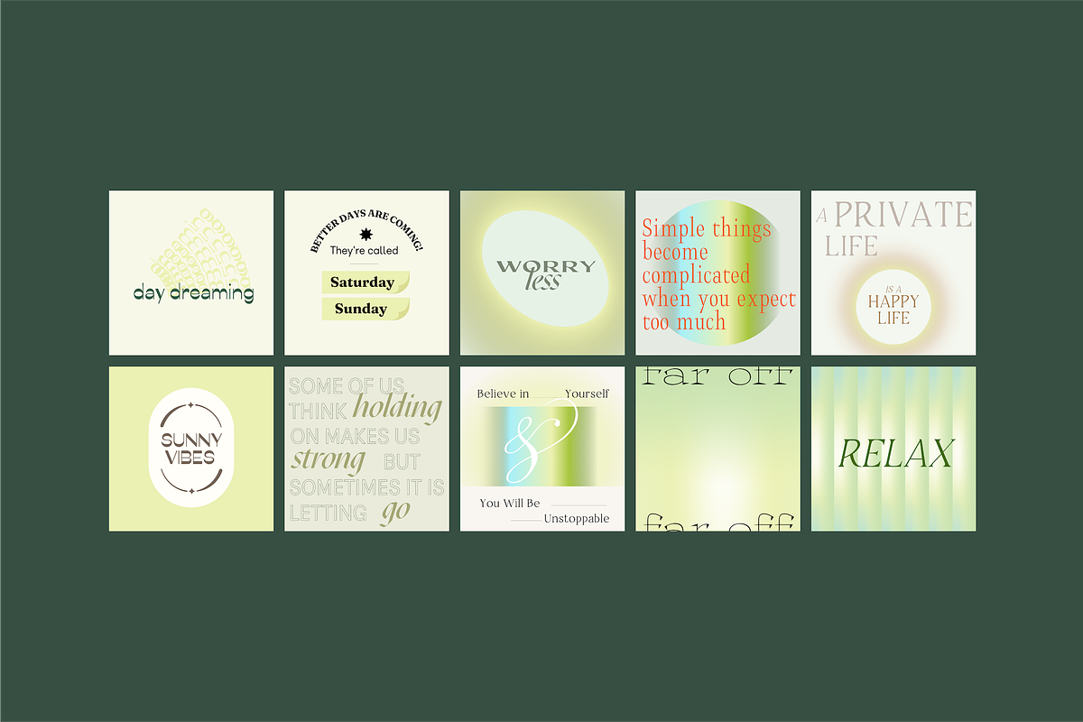 Quote Aesthetics II - CANVA PS, a Social Media Template by Kimo Studio (Photo 3 of 13)