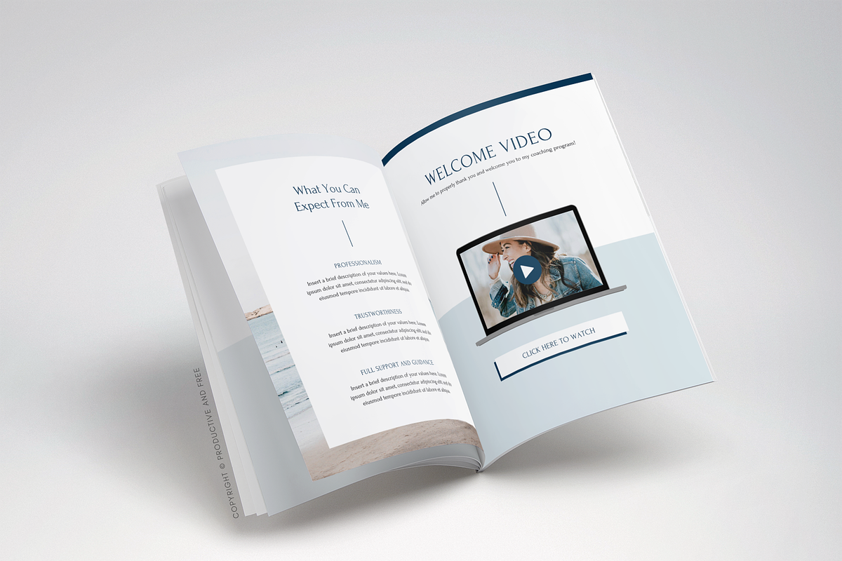 Coaching Client Welcome Packet, a Magazine Template by ProductiveandFree (Photo 9 of 15)
