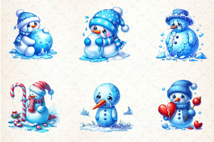 Depression Sad Snowman Clipart