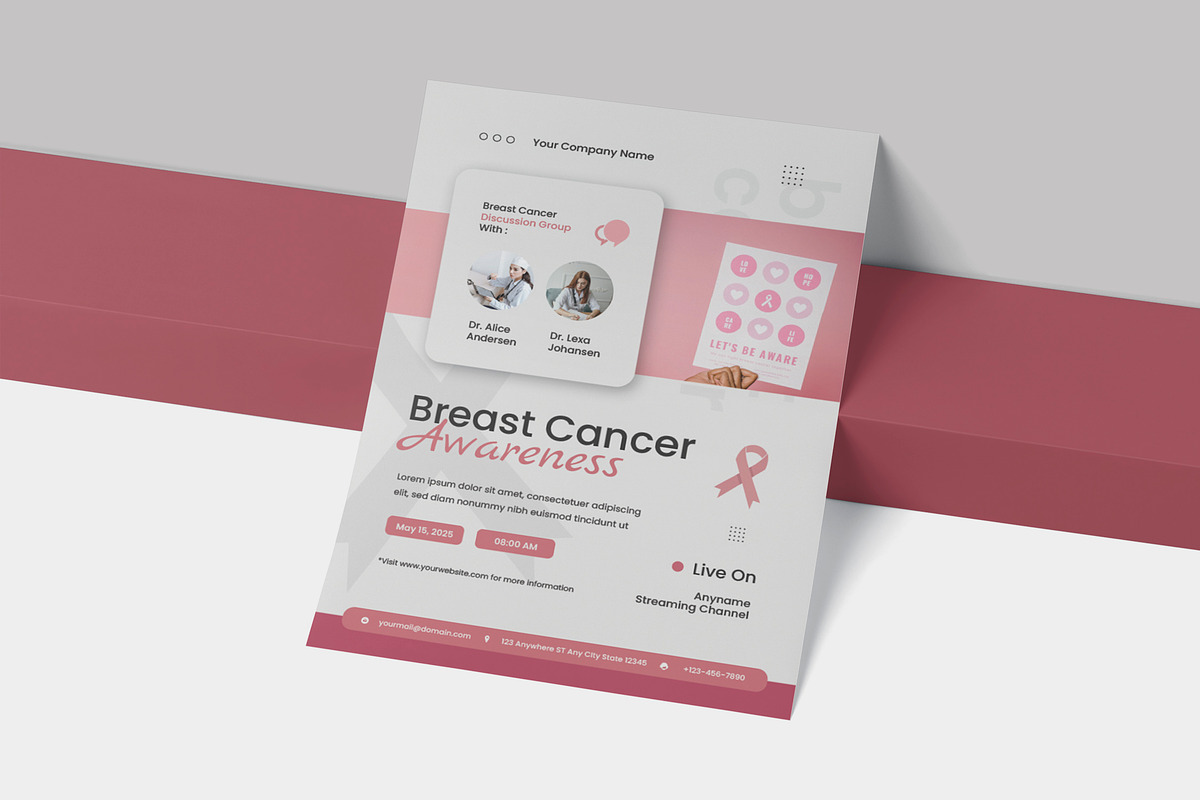 Cancer - Flyer, a Design Template by VUNIRA (Photo 2 of 2)