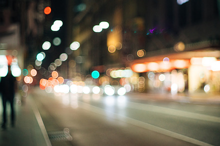 City of Sydney Street Bokeh Blur