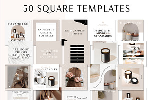 Instagram Post Templates Candle Co