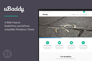 uBaddy - BuddyPress WordPress Theme, a WordPress Template by NoxThemes (Thumbnail 1 of 2)