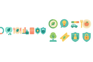 Colorful icons representing, a Technology Illustration by ZinetroN