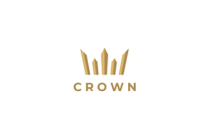 Geometric Crystal Crown Logo Design, a Branding & Logo Template by yopie