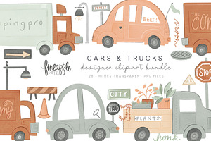 Cars And Trucks Clipart DH